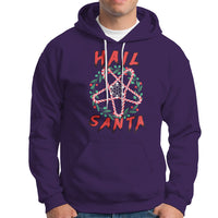 Hail Santa Krampus Ugly Christmas Candy Star Hoodie - Wonder Print Shop