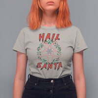 Hail Santa Krampus Ugly Christmas Candy Star T Shirt For Women - Wonder Print Shop