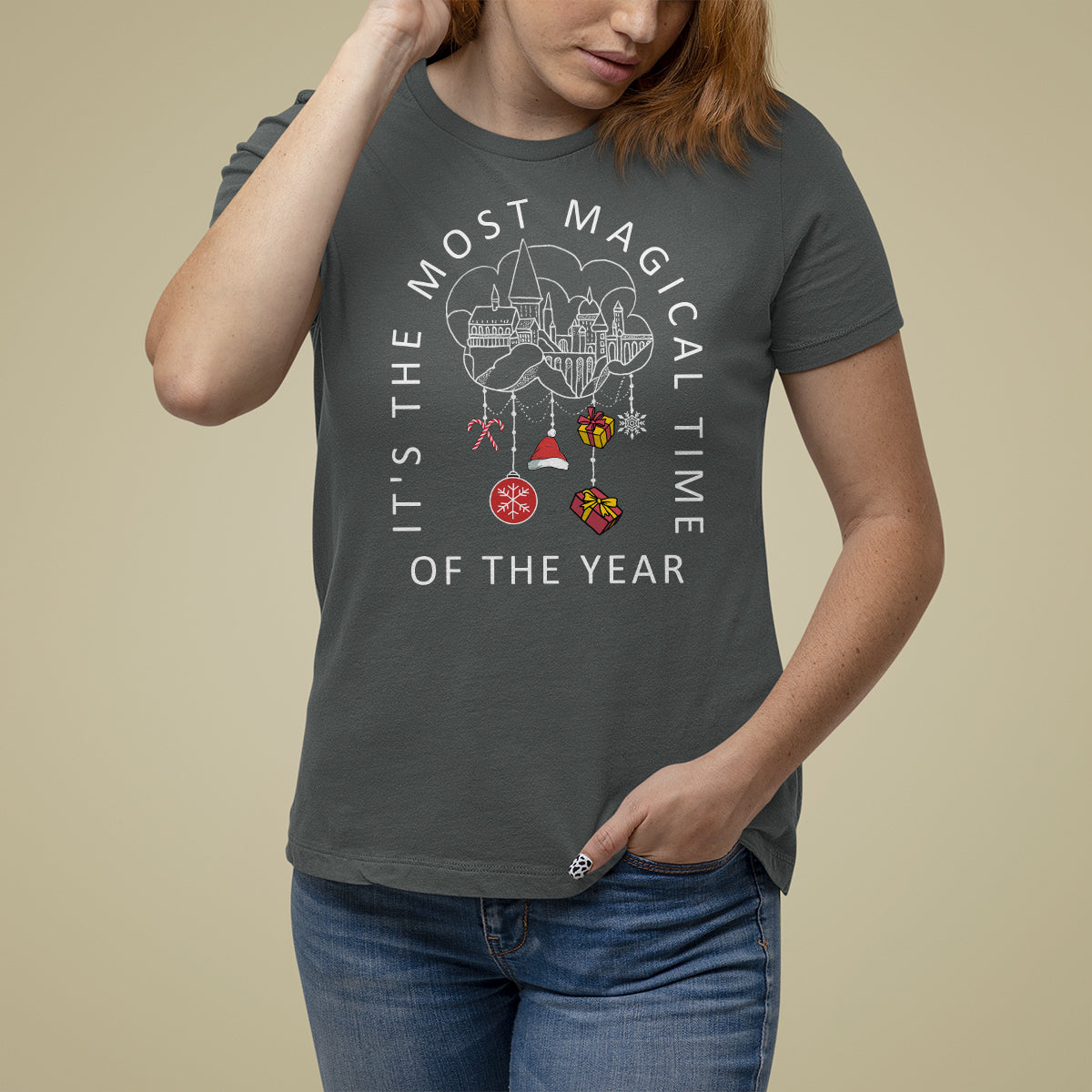Christmas T Shirt It's The Most Magical Time Of The Year Dream Castle - Wonder Print Shop