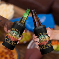 Christian 4 in 1 Can Cooler Tumbler Walk By Faith Not By Sight Retro