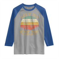 Christian Raglan Shirt Walk By Faith Not By Sight Retro