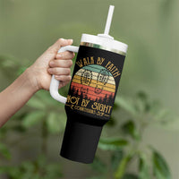 Christian Tumbler With Handle Walk By Faith Not By Sight Retro