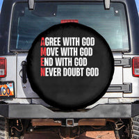 Christian Spare Tire Cover Amen Agree Move End With God Never Doubt God