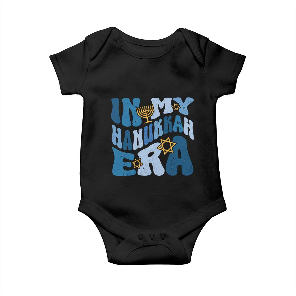 In My Hanukkah Era Baby Onesie Groovy Chanukkah Jewish