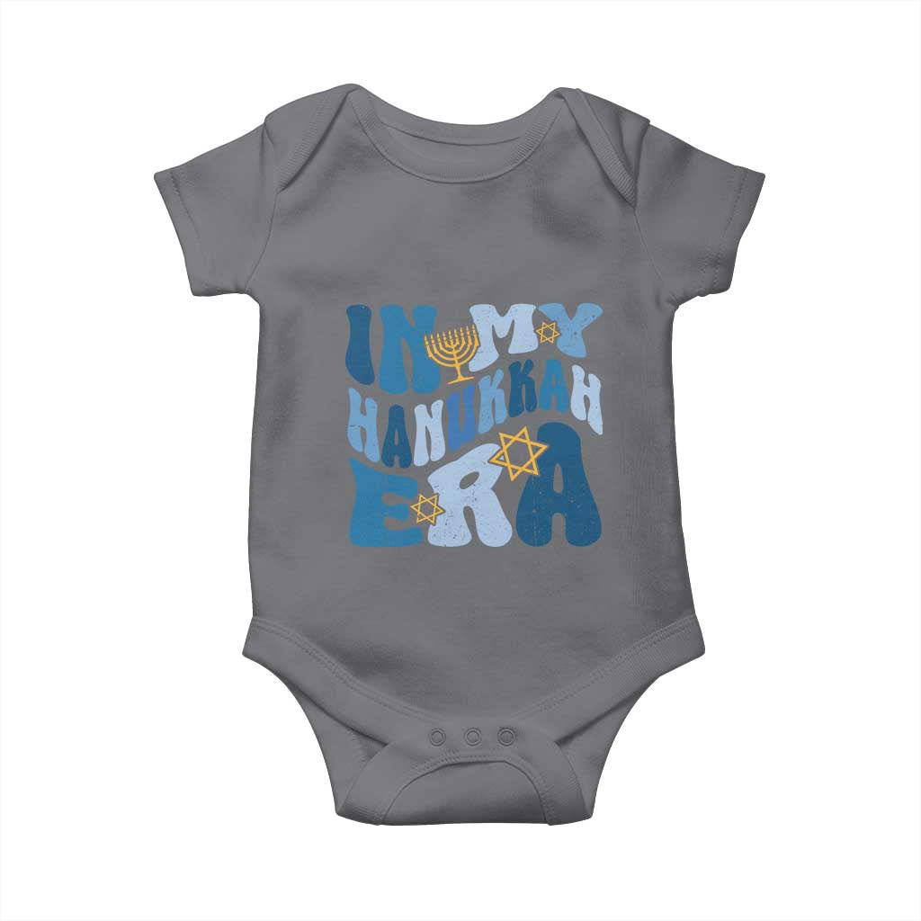 In My Hanukkah Era Baby Onesie Groovy Chanukkah Jewish