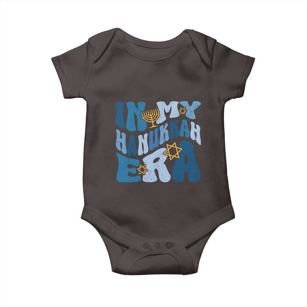 In My Hanukkah Era Baby Onesie Groovy Chanukkah Jewish
