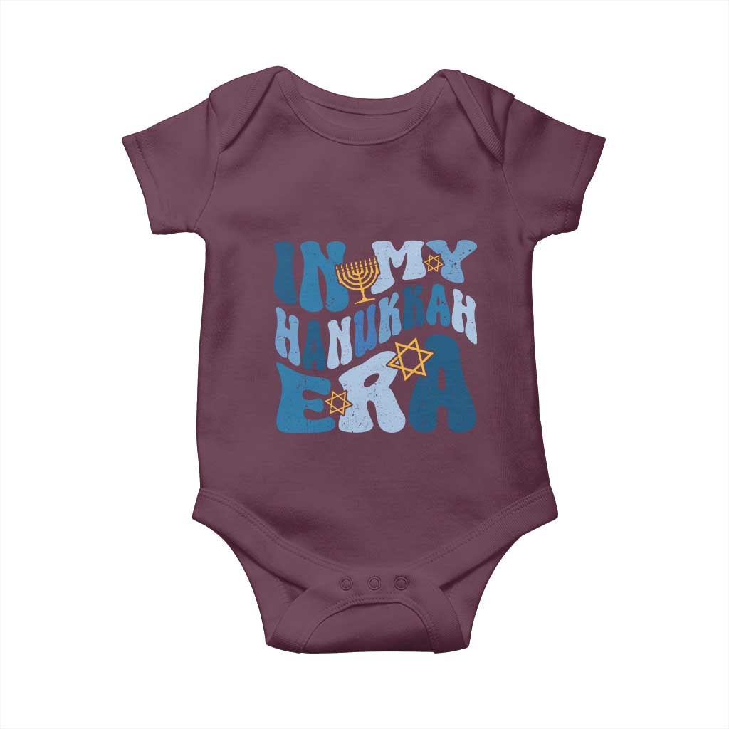 In My Hanukkah Era Baby Onesie Groovy Chanukkah Jewish