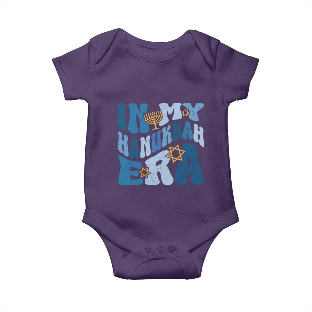 In My Hanukkah Era Baby Onesie Groovy Chanukkah Jewish
