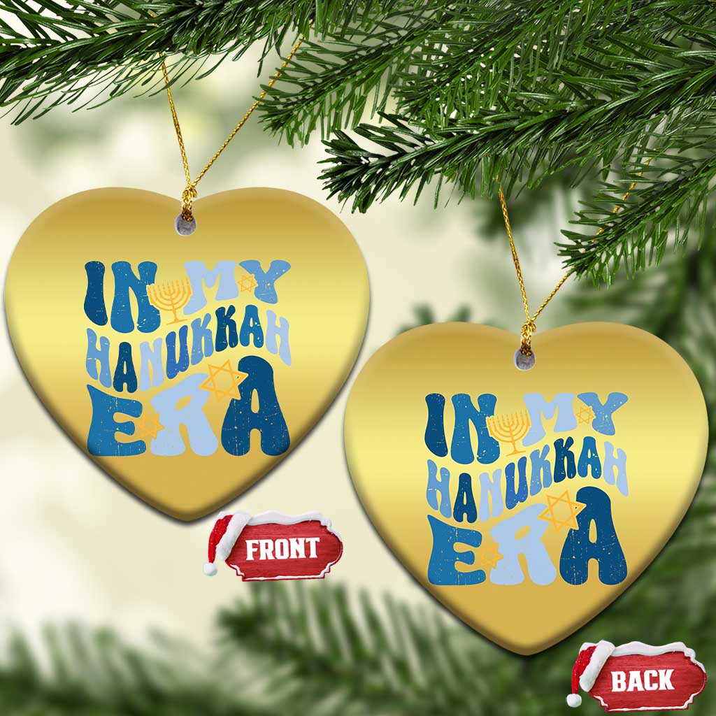 In My Hanukkah Era Christmas Ornament Groovy Chanukkah Jewish - Wonder Print Shop