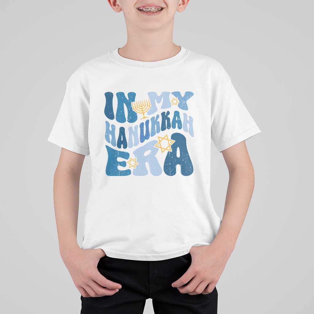 In My Hanukkah Era T Shirt For Kid Groovy Chanukkah Jewish - Wonder Print Shop