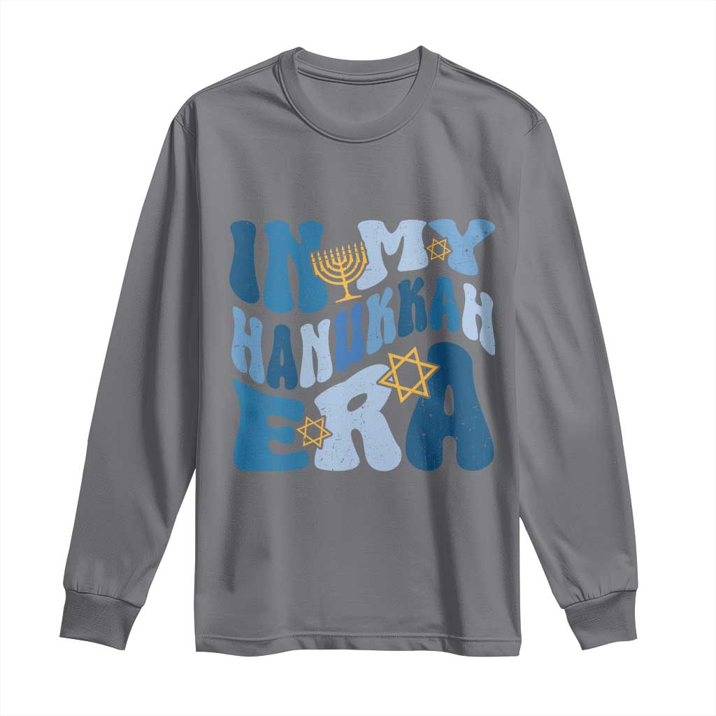In My Hanukkah Era Long Sleeve Shirt Groovy Chanukkah Jewish