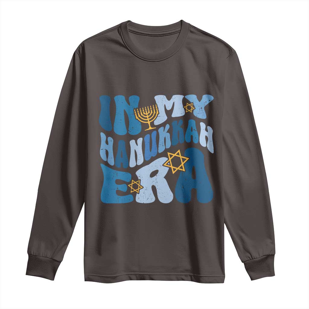 In My Hanukkah Era Long Sleeve Shirt Groovy Chanukkah Jewish