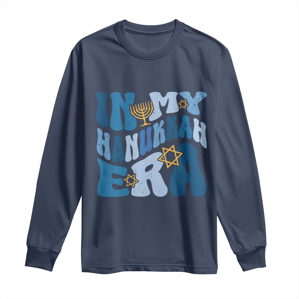 In My Hanukkah Era Long Sleeve Shirt Groovy Chanukkah Jewish