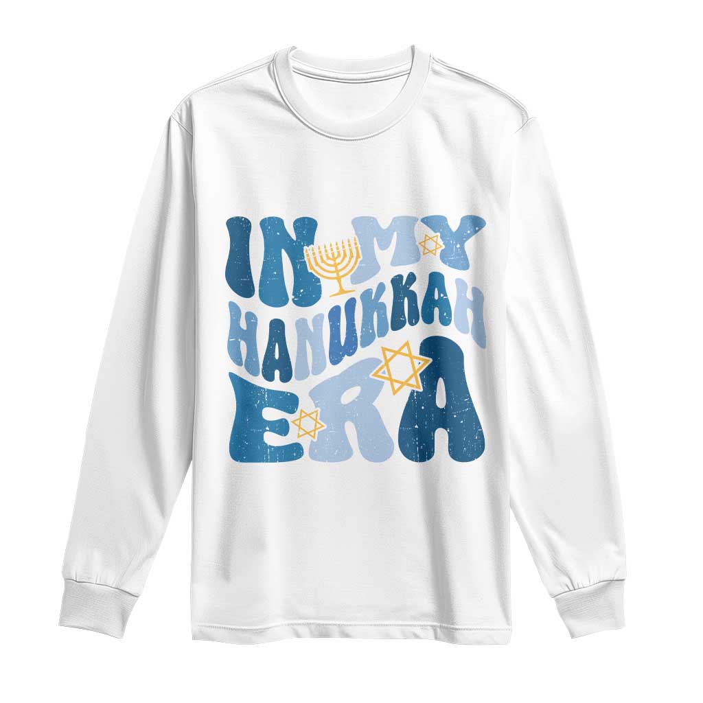 In My Hanukkah Era Long Sleeve Shirt Groovy Chanukkah Jewish