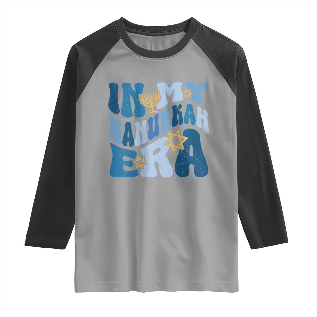 In My Hanukkah Era Raglan Shirt Groovy Chanukkah Jewish