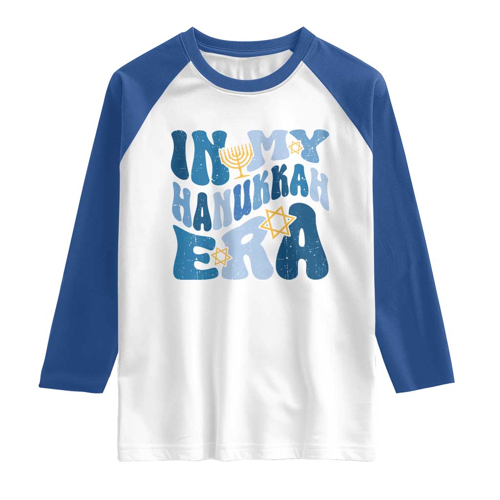In My Hanukkah Era Raglan Shirt Groovy Chanukkah Jewish
