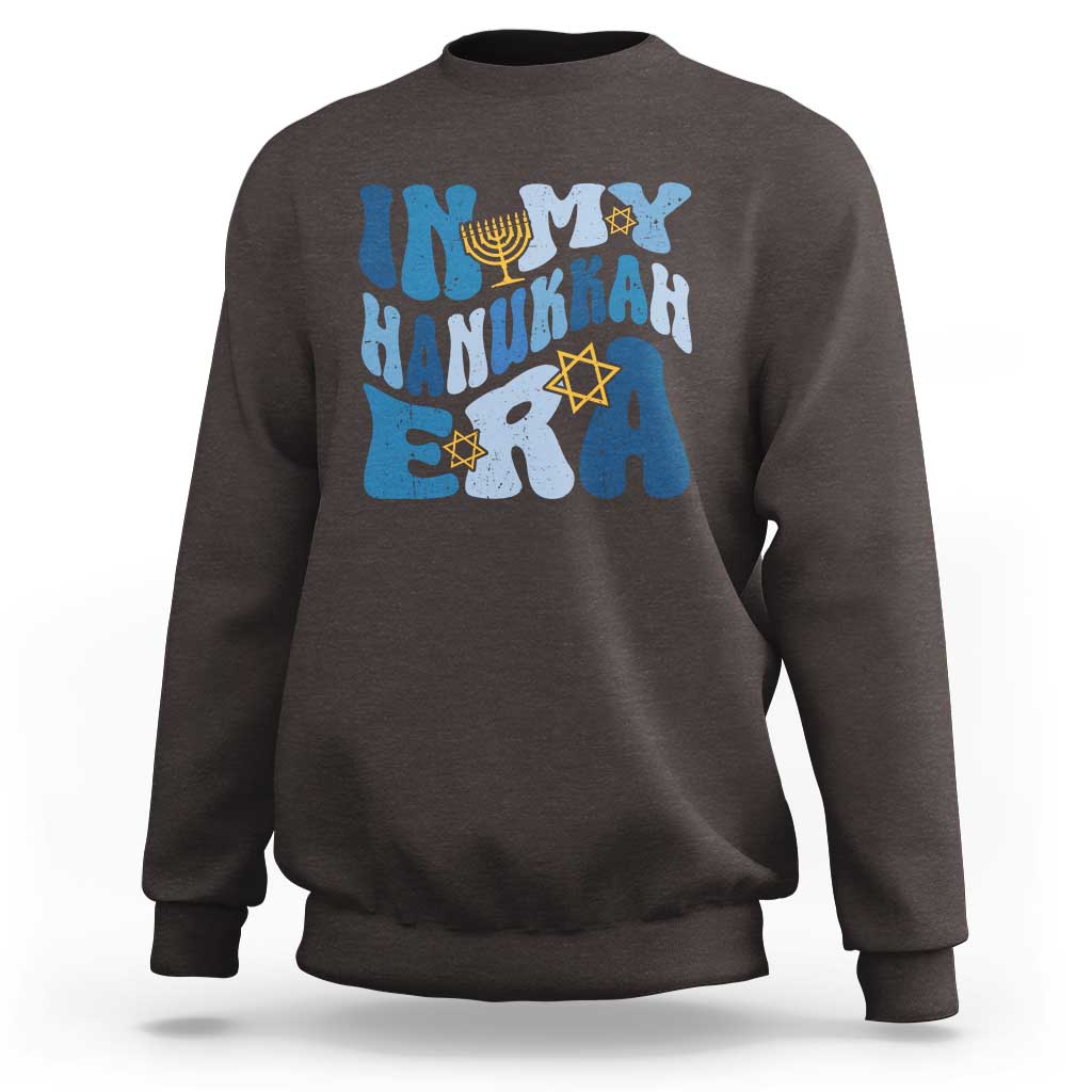 In My Hanukkah Era Sweatshirt Groovy Chanukkah Jewish - Wonder Print Shop