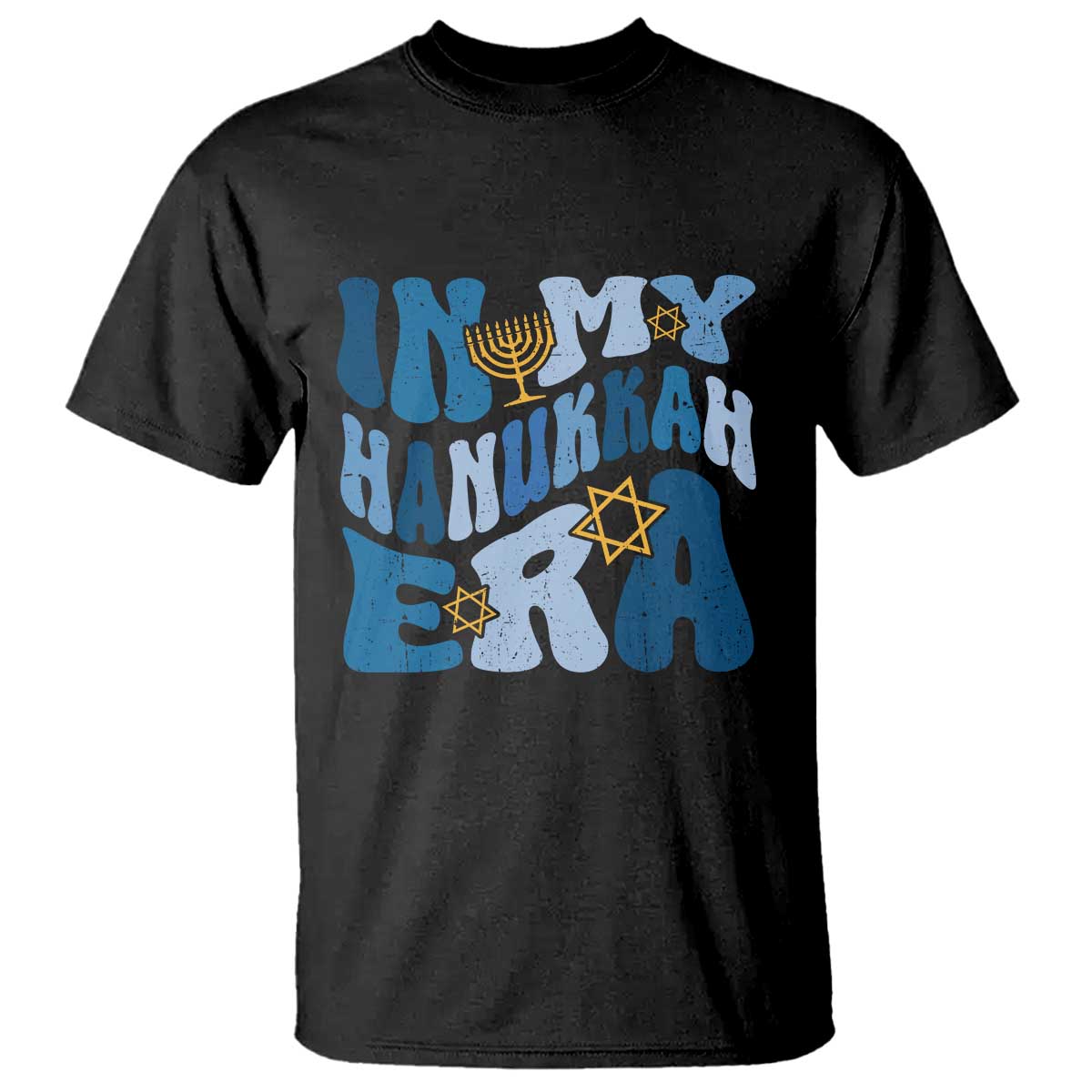 In My Hanukkah Era T Shirt Groovy Chanukkah Jewish - Wonder Print Shop