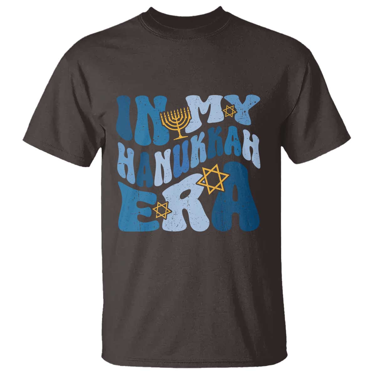 In My Hanukkah Era T Shirt Groovy Chanukkah Jewish - Wonder Print Shop