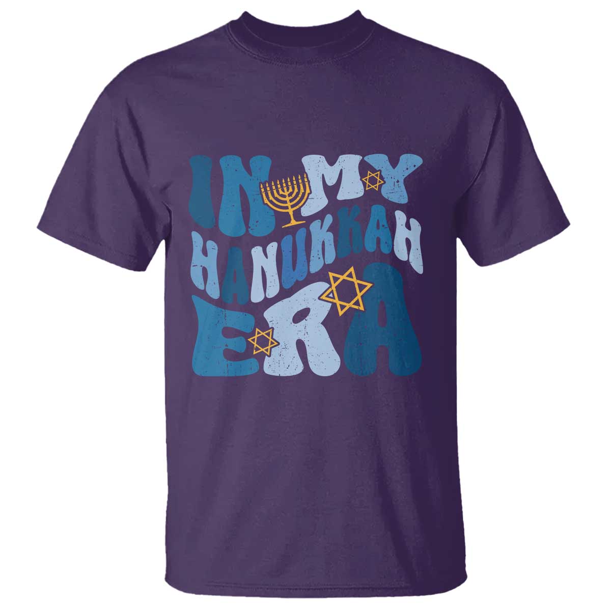 In My Hanukkah Era T Shirt Groovy Chanukkah Jewish - Wonder Print Shop