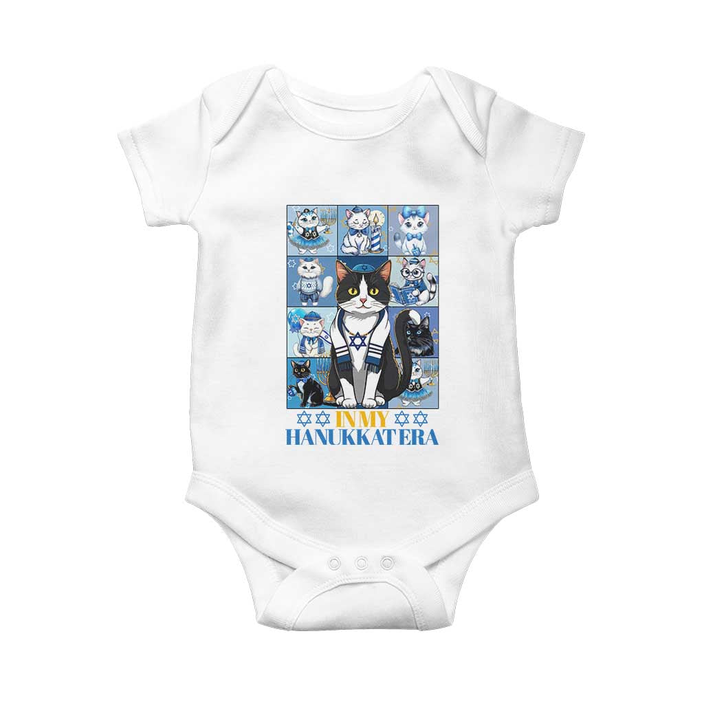 Hanukkah Cat Baby Onesie In My Hanukkat Era Cute Jewish Cats