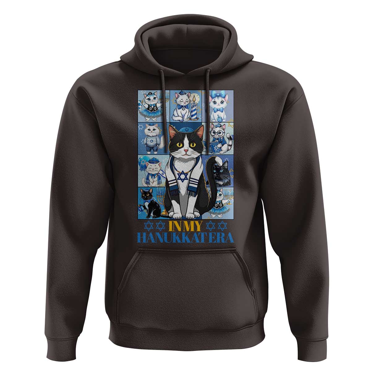 Hanukkah Cat Hoodie In My Hanukkat Era Cute Jewish Cats