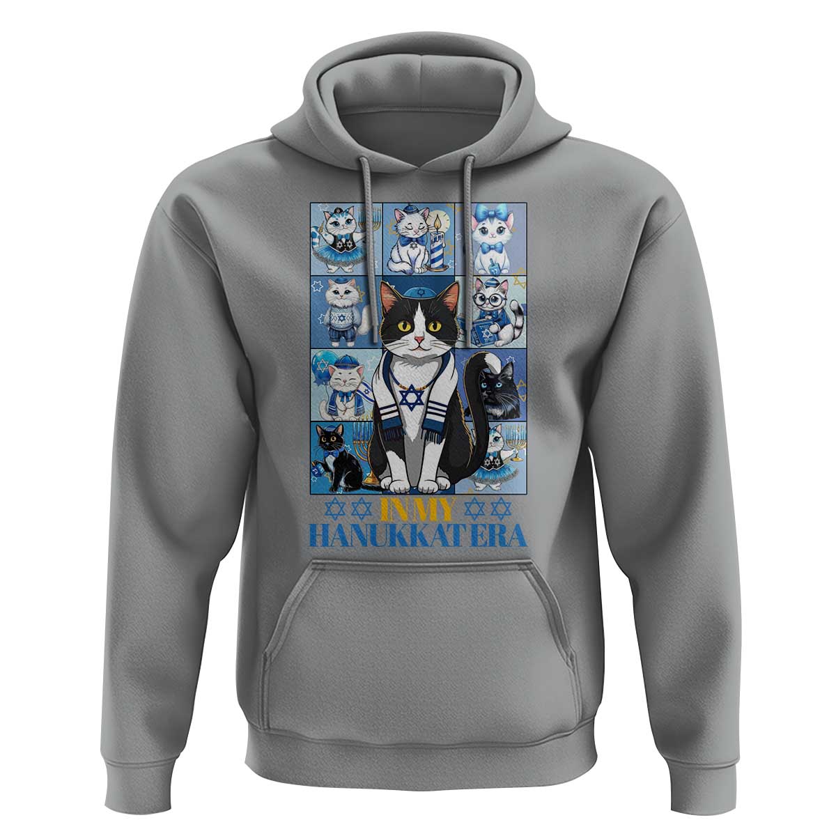 Hanukkah Cat Hoodie In My Hanukkat Era Cute Jewish Cats