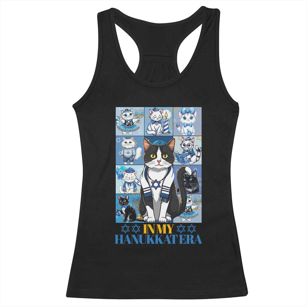 Hanukkah Cat Racerback Tank Top In My Hanukkat Era Cute Jewish Cats