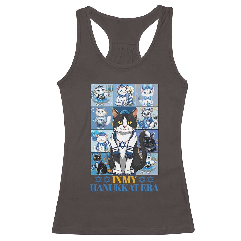 Hanukkah Cat Racerback Tank Top In My Hanukkat Era Cute Jewish Cats