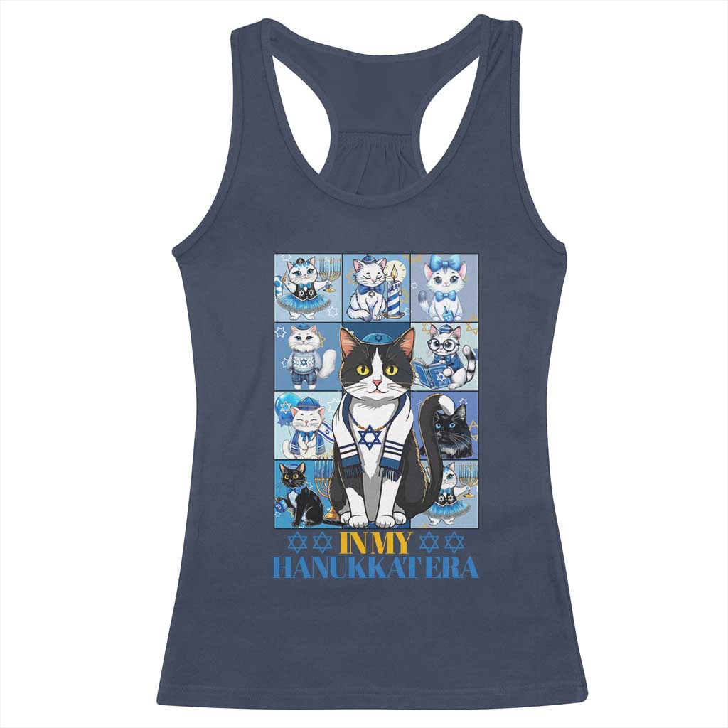 Hanukkah Cat Racerback Tank Top In My Hanukkat Era Cute Jewish Cats