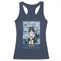 Hanukkah Cat Racerback Tank Top In My Hanukkat Era Cute Jewish Cats