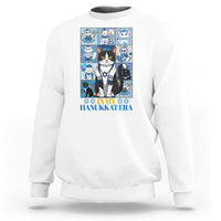 Hanukkah Cat Sweatshirt In My Hanukkat Era Cute Jewish Cats - Wonder Print Shop