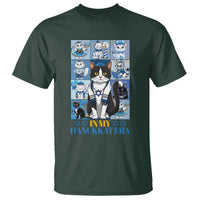 Hanukkah Cat T Shirt In My Hanukkat Era Cute Jewish Cats - Wonder Print Shop