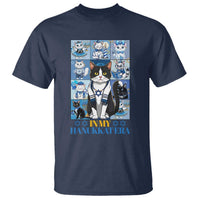 Hanukkah Cat T Shirt In My Hanukkat Era Cute Jewish Cats - Wonder Print Shop