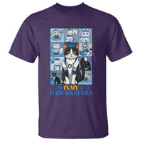 Hanukkah Cat T Shirt In My Hanukkat Era Cute Jewish Cats - Wonder Print Shop