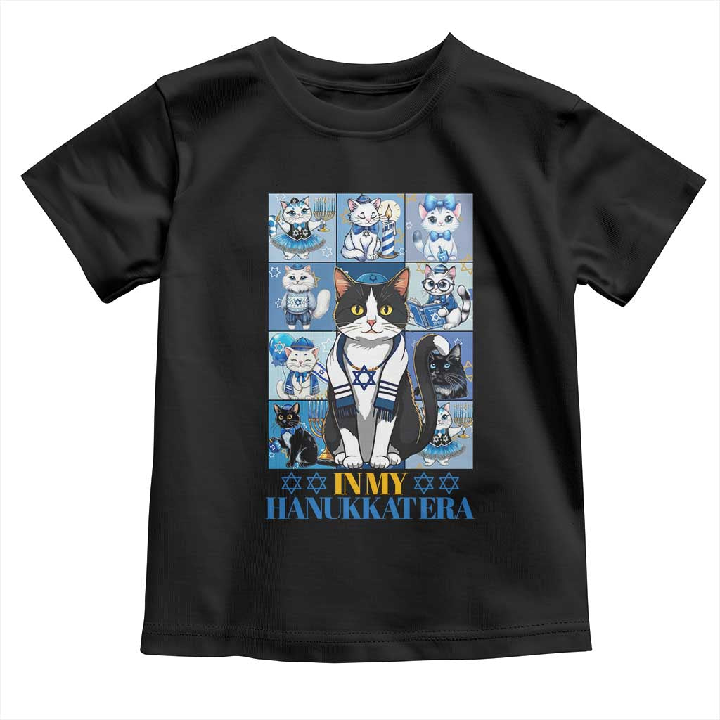 Hanukkah Cat Toddler T Shirt In My Hanukkat Era Cute Jewish Cats