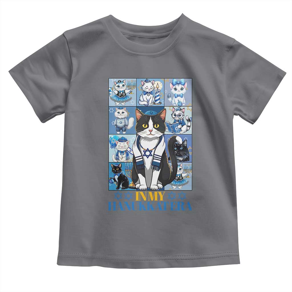 Hanukkah Cat Toddler T Shirt In My Hanukkat Era Cute Jewish Cats