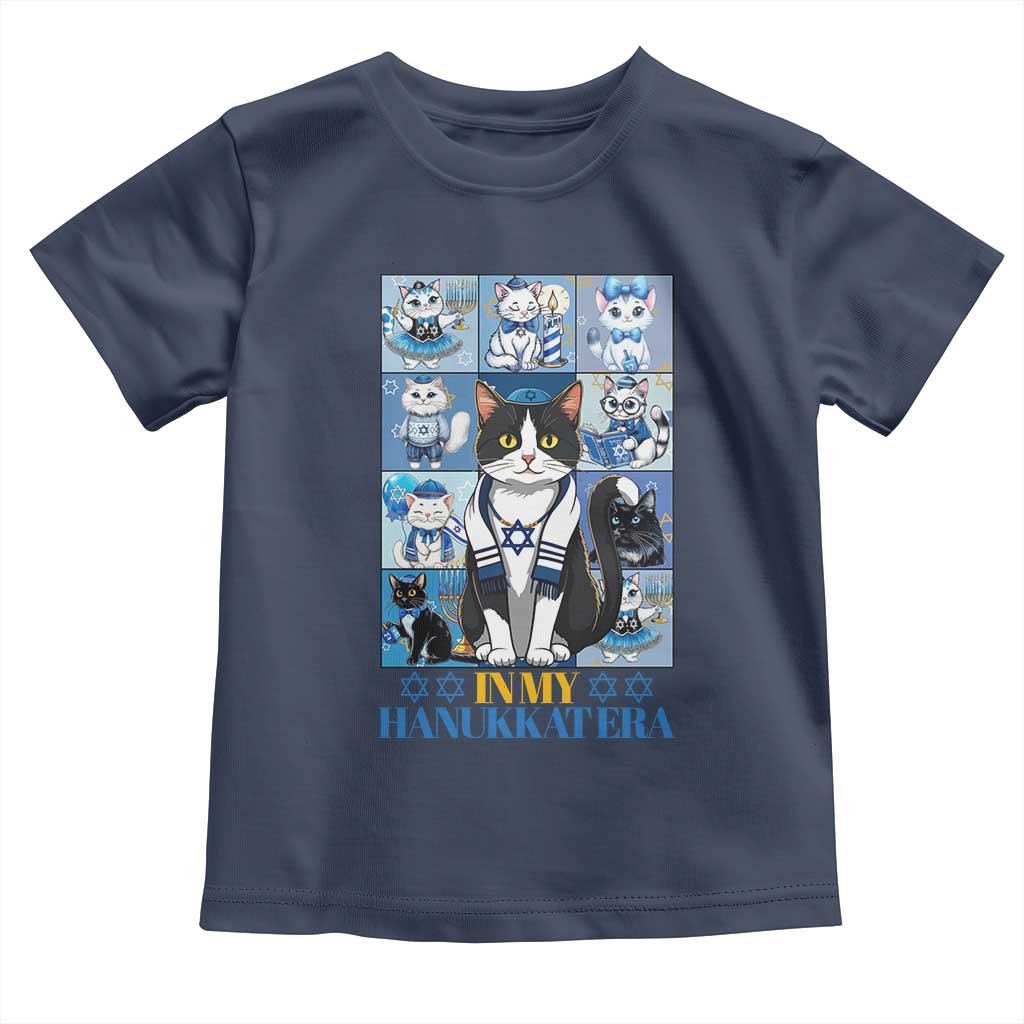 Hanukkah Cat Toddler T Shirt In My Hanukkat Era Cute Jewish Cats