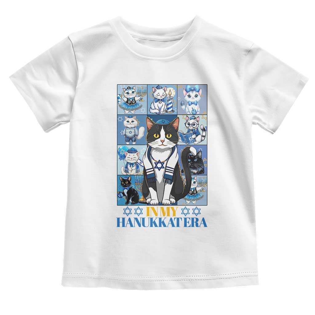 Hanukkah Cat Toddler T Shirt In My Hanukkat Era Cute Jewish Cats