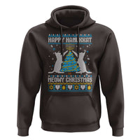 Hanukkah Christmas Cat Hoodie Happy Hanukkat Meowy Christmas