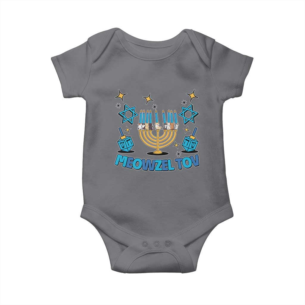 Funny Hanukkah Cat Baby Onesie Meowzel Tov Jewish Chanukkah