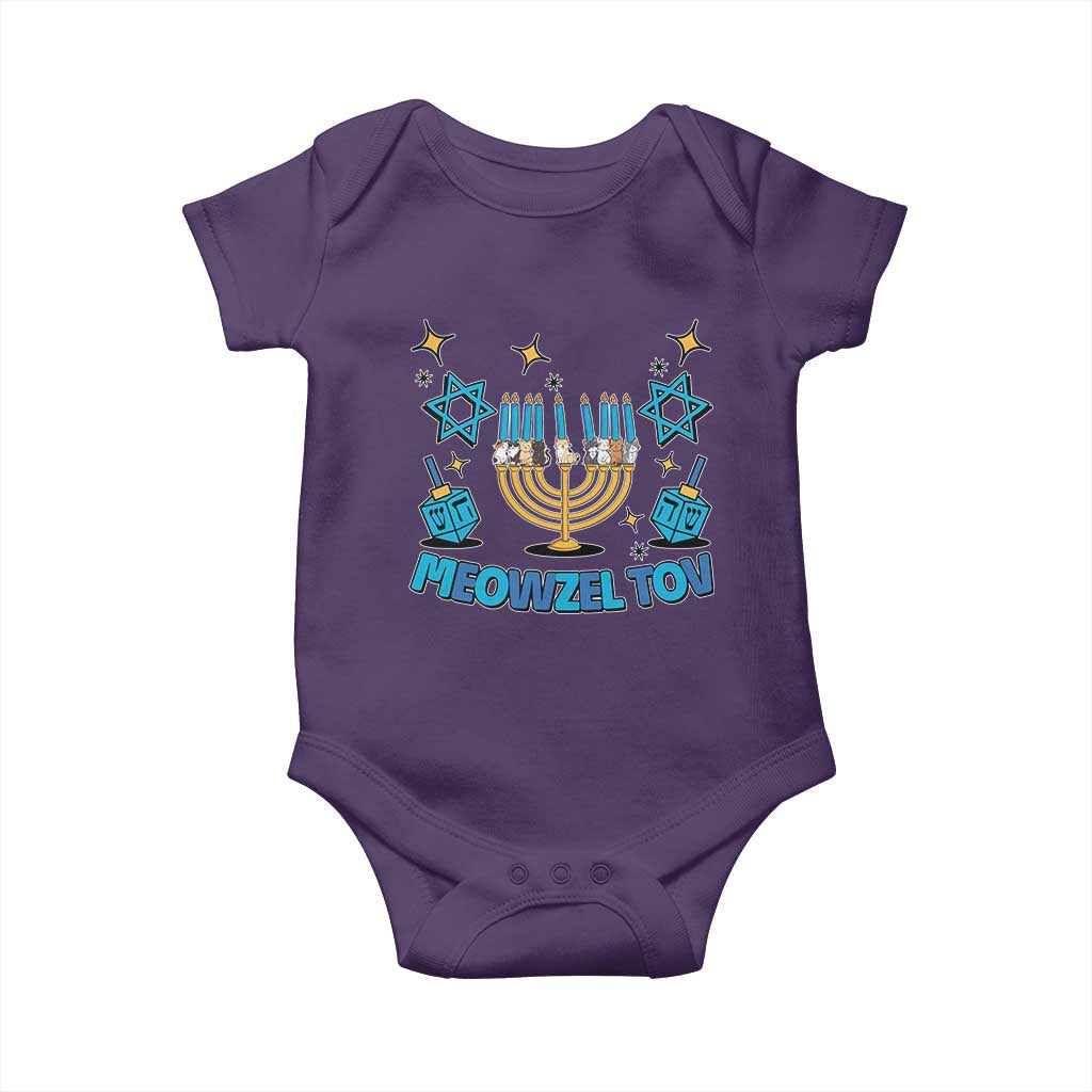 Funny Hanukkah Cat Baby Onesie Meowzel Tov Jewish Chanukkah