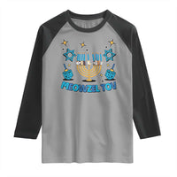 Funny Hanukkah Cat Raglan Shirt Meowzel Tov Jewish Chanukkah
