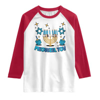Funny Hanukkah Cat Raglan Shirt Meowzel Tov Jewish Chanukkah