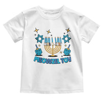 Funny Hanukkah Cat Toddler T Shirt Meowzel Tov Jewish Chanukkah