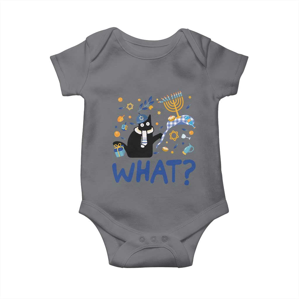 Funny Hanukkah Cat What Baby Onesie