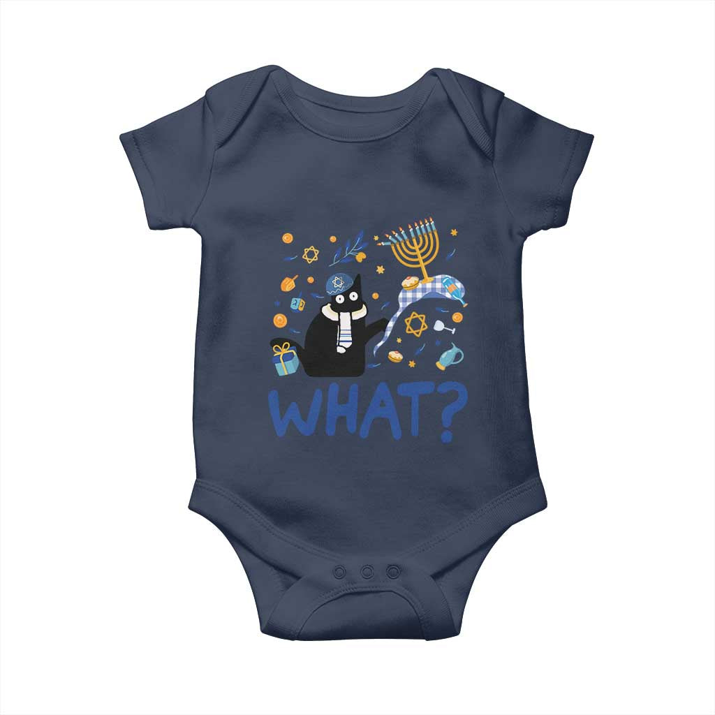 Funny Hanukkah Cat What Baby Onesie
