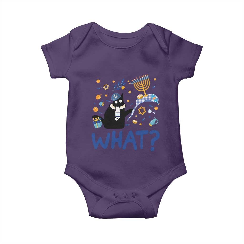 Funny Hanukkah Cat What Baby Onesie