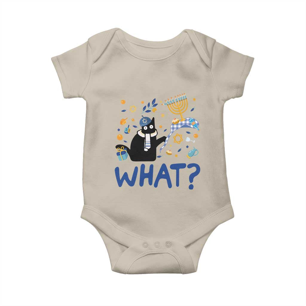 Funny Hanukkah Cat What Baby Onesie