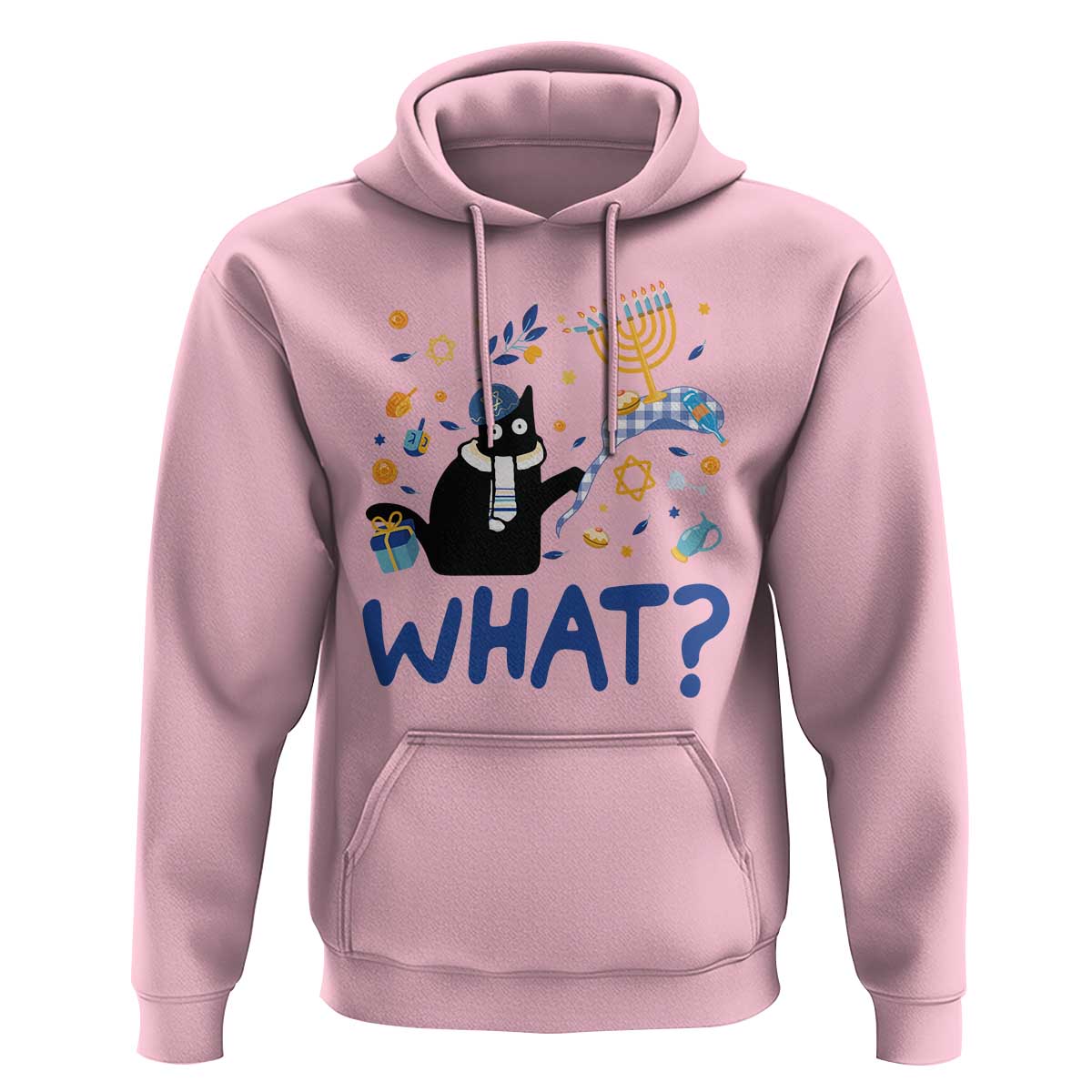 Funny Hanukkah Cat What Hoodie